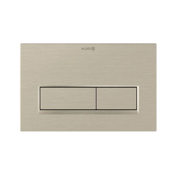 Kludi UNIFIX Betätigungsplatte eckig für 2-Mengen-Spülung, brushed nickel 32PP01N5 