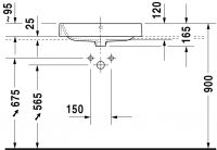 Vorschau: Duravit Happy D.2 Aufsatzbecken 60x40cm, ohne Hahnloch, weiß