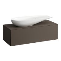 Vorschau: Laufen IL BAGNO ALESSI ONE Schubladenelement 1200, Ausschnitt links, zu Waschtisch H818974, dunkelbraun, H4303220974291