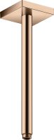 Axor ShowerSolutions Deckenanschluss 30cm eckig, polished red gold 26438300