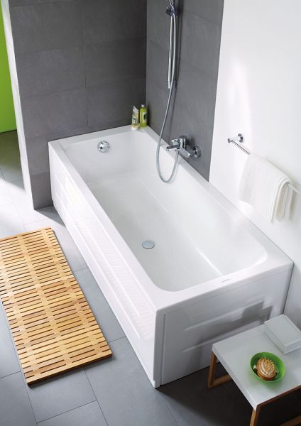 Duravit D-Code Einbau-Badewanne rechteckig 170x70cm, weiß 700097000000000