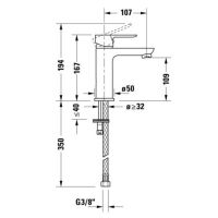 Vorschau: Duravit D-Code Waschtischarmatur M, chrom