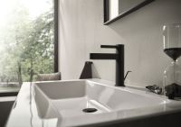 hansgrohe Finoris Waschtischarmatur 110 Zugstangen-Ablaufgarnitur schwarz matt 76025670