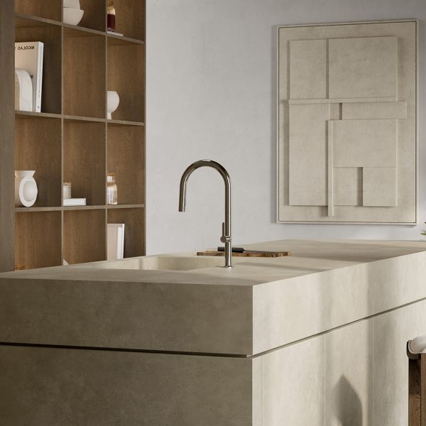 Kludi AUREA Küchenarmatur mit ausziehbarer Brause, chrom 558520575