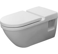 Vorschau: Duravit Starck 3 Wand-WC 70x36cm, oval, HygieneGlaze, weiß 2203092000
