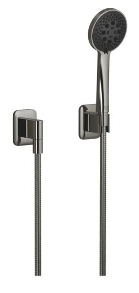 Dornbracht Lissé Schlauchbrausegarnitur mit Einzelrosetten dark chrome 27803845-19