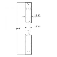 Vorschau: Grohe Ersatzrohr für Euphoria Duschsysteme 15cm kürzer, chrom