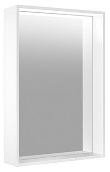 Keuco Plan Lichtspiegel umlaufender Aluminium-Rahmen, einstell. Lichtfarbe, silber-gebeizt-eloxiert