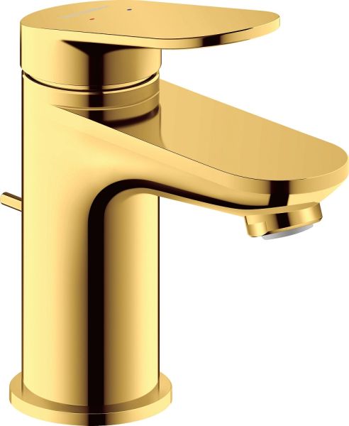 Duravit Wave Einhebel-Waschtischarmatur S mit Zugstangen-Ablaufgarnitur, gold WA1010001034