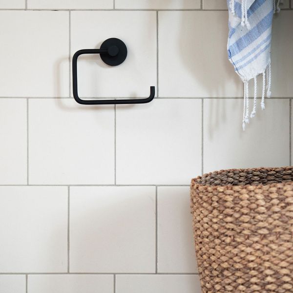 Smedbo Home Toilettenpapierhalter ohne Deckel, schwarz HB341