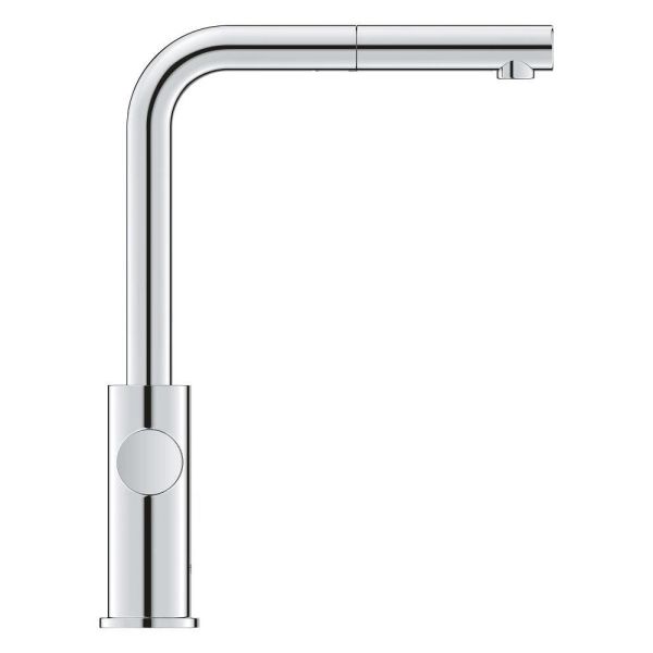 Grohe Blue 2.0 5-in-1-Armatur, L-Auslauf, ausziehbar, chrom