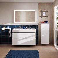 Vorschau: hansgrohe Xilesa E Unterschrank 118x47cm für Waschtisch mit 2 Schubkästen, Grifffuge