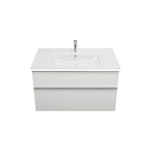 Burgbad Eqio Slim Keramik-Waschtisch 102cm & Unterschrank mit LED Beleuchtung SHBU102F2009C0001G0251