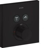 Vorschau: Axor ShowerSelect Thermostat Square Unterputz, für 2 Verbraucher, eckig, schwarz matt 36715670