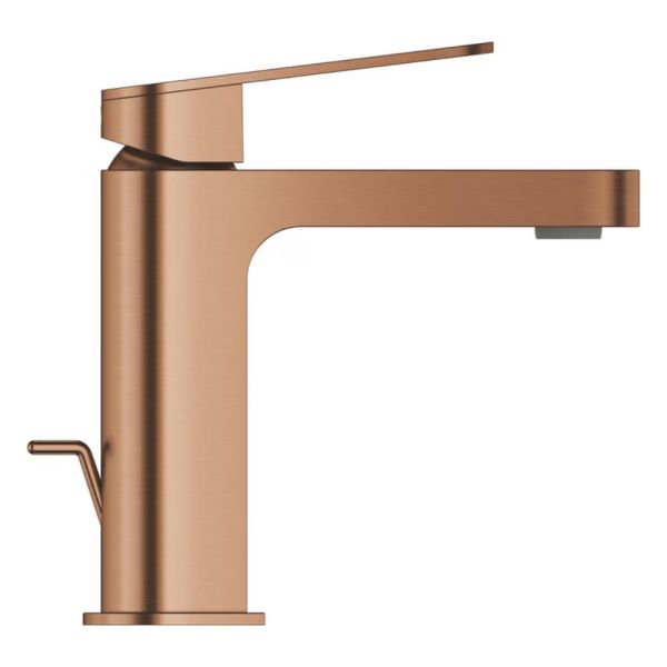 Grohe Plus Einhand-Waschtischbatterie, S-Size, Zugstangen-Ablaufgarnitur, warm sunset gebürstet