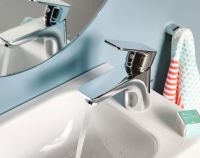 Kludi Pure&style Waschtisch-Einhandmischer 60 mit Ablaufgarnitur, chrom 403850575