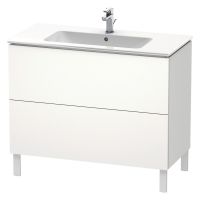 Vorschau: Duravit L-Cube Waschtischunterschrank bodenstehend 102x48cm mit 2 Schubladen für ME by Starck 233610 weiß matt LC662701818