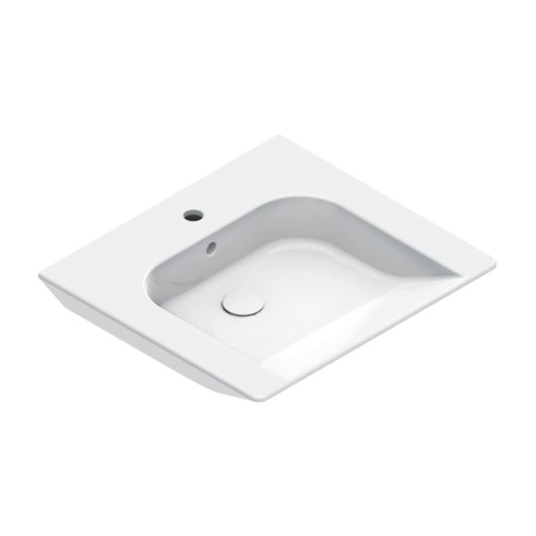 Catalano Comfort Waschtisch 60x55cm, weiß CataGlaze+ 0920600001