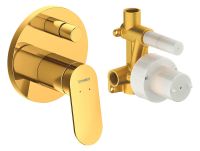 Duravit Wave Einhebelmischer UP Set rund, gold