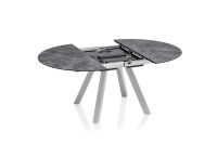 Vorschau: KETTLER HPL Outdoor Esstisch/Ausziehtisch rund Ø120 ausziehbar bis 170cm mit Butterfly
