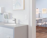 Vorschau: Grohe Eurosmart Waschtischarmatur M-Size, langer Hebelgriff, chrom