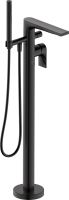 Vorschau: Duravit Tulum Einhebel-Wannenmischer bodenstehend, schwarz, TU5250000046