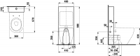 Vorschau: Laufen Pro Stand-WC spülrandlos 53x36cm, weiß 82295.6