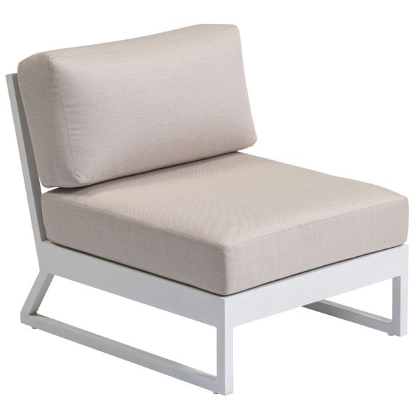 KETTLER OCEAN SKID PLATFORM Mittelteil Sunbrella®, weiß matt linen chalk 0105939-5220
