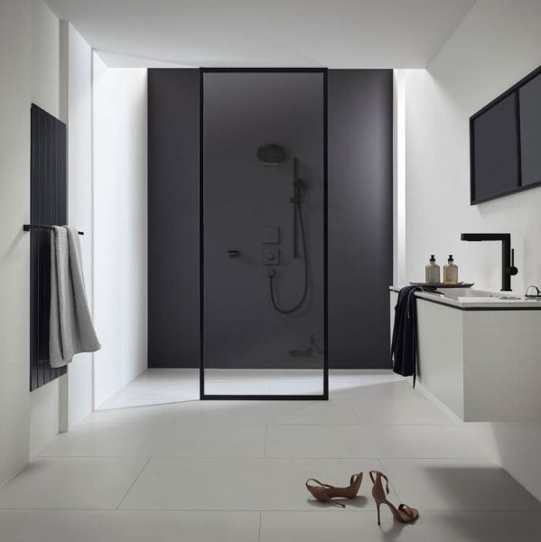 Hansgrohe Pulsify S Kopfbrause 260 2jet, mit Wandanschluss, mattschwarz 24150670