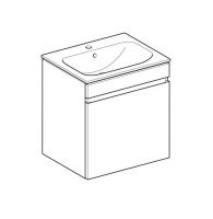 Vorschau: Geberit Renova Plan Set Möbelwaschtisch mit 1 Schublade, mit Waschtischunterschrank, 60cm1