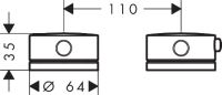 Vorschau: AXOR One 2-Loch Wannenrandarmatur mit Thermostat