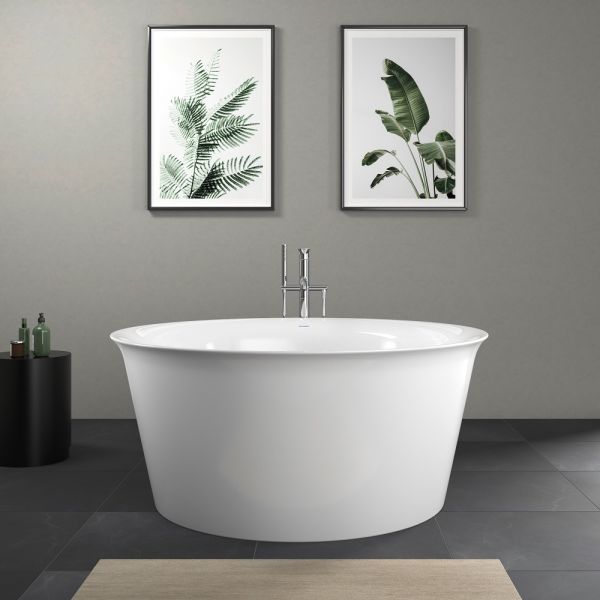 Duravit White Tulip Badewanne freistehend rund 140x140cm Acrylverkleidung weiß 700470000000000