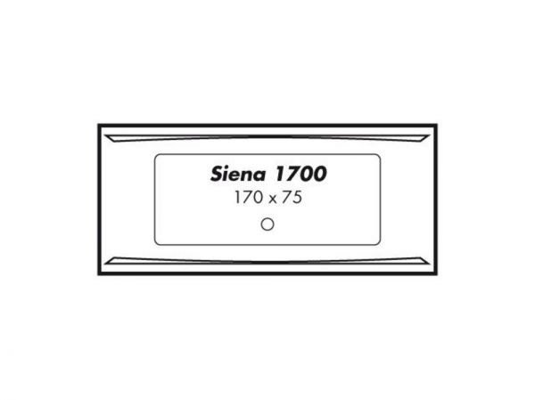 Polypex SIENA 1700 Rechteck-Badewanne 170x75cm