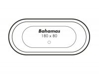 Vorschau: Polypex BAHAMAS 1800 Oval-Badewanne 180x80cm