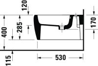Vorschau: Duravit Qatego Wand-Bidet 57cm, HygieneGlaze, weiß