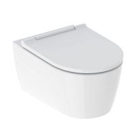 Geberit ONE Set Wand-WC mit WC-Sitz Tiefspüler, TurboFlush, weiß