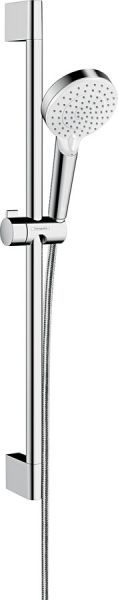 Hansgrohe Crometta Vario Brauseset Eco Smart 9l/min, 0,65m, weiß/chrom