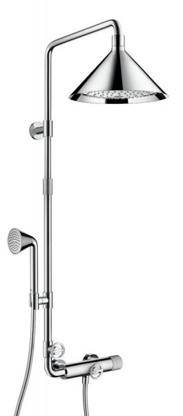 Axor Showers/Front Showerpipe mit Thermostat und Kopfbrause 240 2jet chrom 26020000