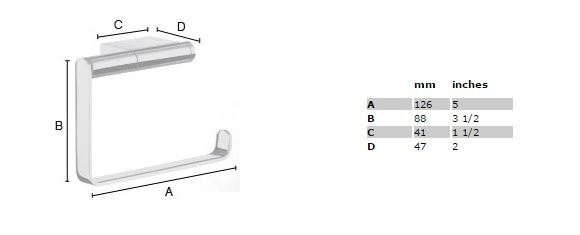 Smedbo Air Toilettenpapierhalter offen, chrom