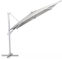 Vorschau: KETTLER EASY SWING LED Ampelschirm 300x300cm, UPF50+, silber/grau 0106062-0720