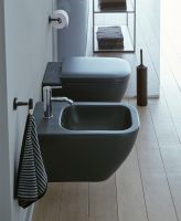 Vorschau: Duravit Happy D.2 WC-Sitz ohne Absenkautomatik, abnehmbar, anthrazit matt