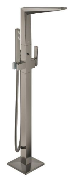 Grohe Allure Brilliant Einhand-Wannenarmatur freistehend mit Rändelstrukturhebel, hard graphite gebürstet 24422AL0