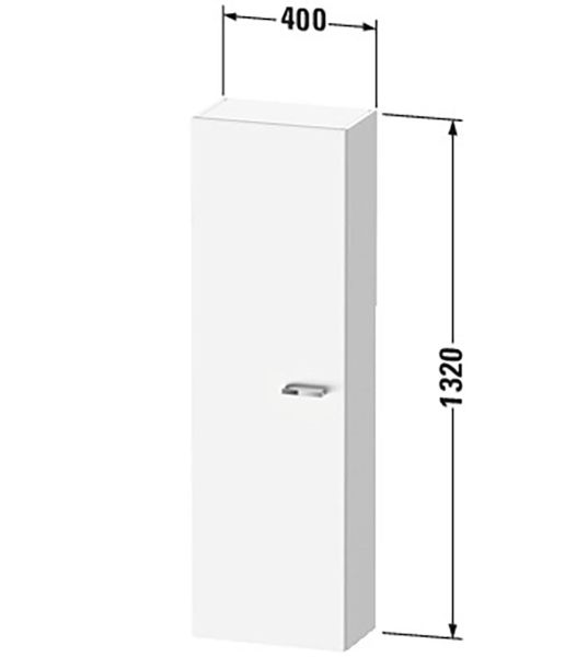 Duravit XBase Halbhochschrank mit 1 Tür 40x132cm