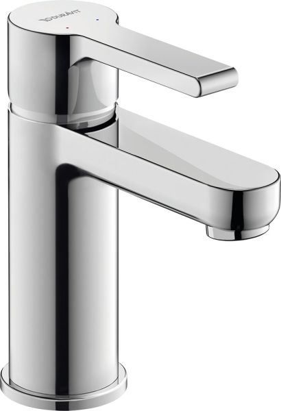 Duravit B.2 Einhebel-Waschtischmischer S ohne Zugstangen-Ablaufgarnitur, chrom, B21010002010