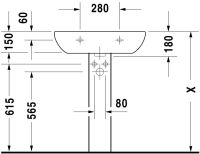 Vorschau: Duravit D-Code Waschtisch rechteckig 65x5cm, mit Überlauf, ohne Wondergliss, weiß 2310650000