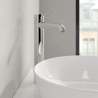 Villeroy&Boch Skyla Einhebel-Waschtischarmatur erhöht für Aufsatzwaschbecken, chrom TVW1160030061