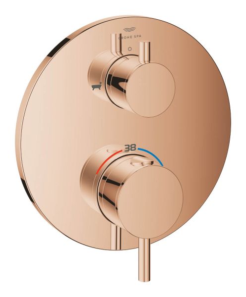 Grohe Atrio Thermostat-Wannenbatterie, 2-Wege-Umstellung, warm sunset 24359DA0