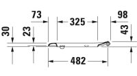 Vorschau: Duravit D-Code WC-Sitz mit durchgehender Scharnierwelle, ohne Absenkautomatik, weiß