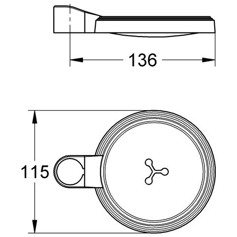 Grohe Seifenschale, transparent