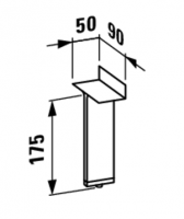 Vorschau: Kartell by Laufen Stellfuß-Set (2. Stk)